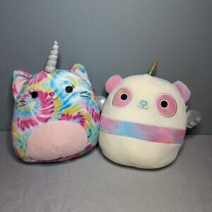 Squishmallows Pei Pandacorn Talisa Caticorn Fantasy Squad Plush Tie Dye 6"